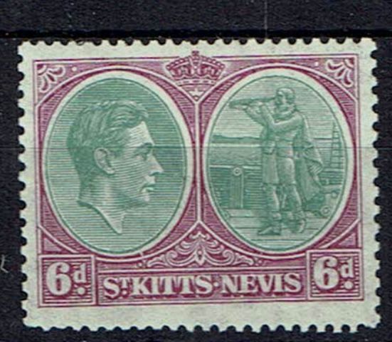 Image of St Kitts Nevis SG 74a LMM British Commonwealth Stamp